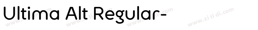 Ultima Alt Regular字体转换
